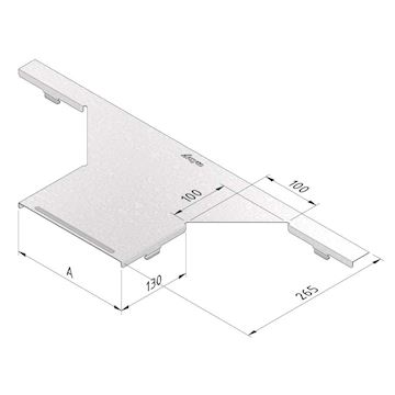 CT-CBR-300-PG Kabelbaan dekstel aftakstuk